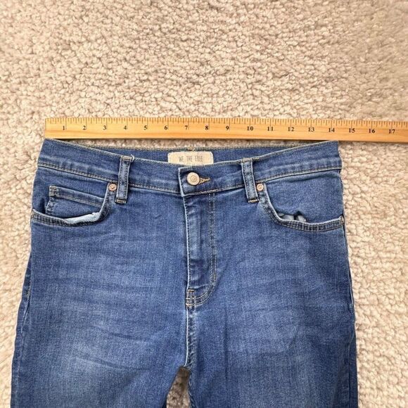 We The Free People Distressed Skinny Raw Hem Jeans - Picture 8 of 9